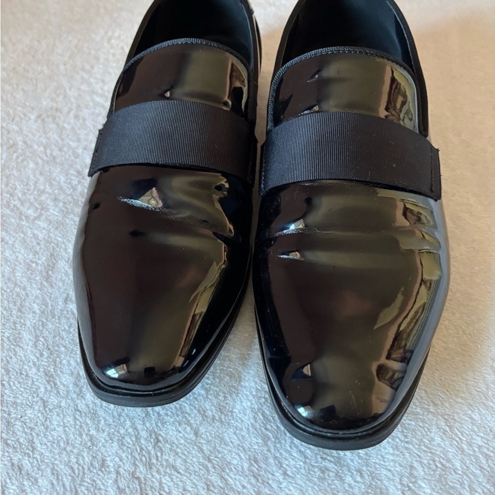 Alfani Men's Black Patent Leather Loafers